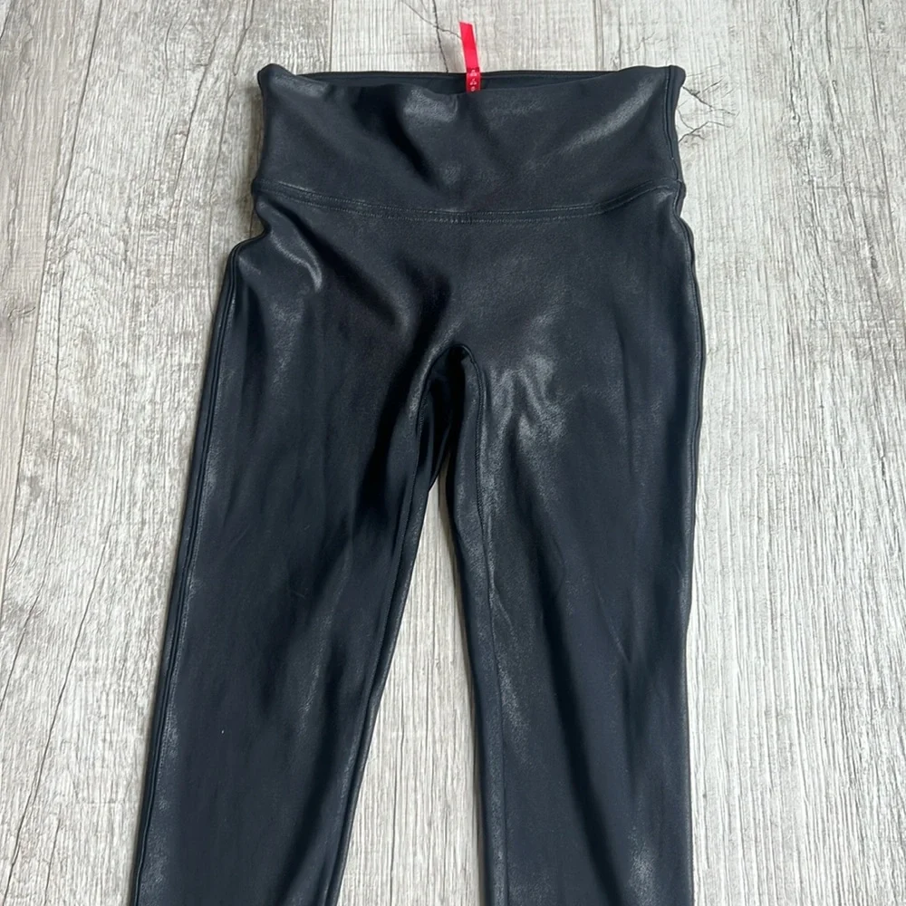 SPANX Faux Leather Leggings‎ Women’s Size S Small Black
